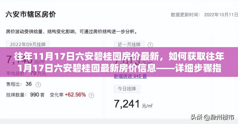 往年1月17日六安碧桂园最新房价信息获取指南，详细步骤与历年房价对比