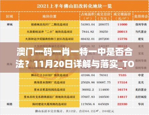 澳门一码一肖一特一中是否合法？11月20日详解与落实_TOP6.17.73本地版