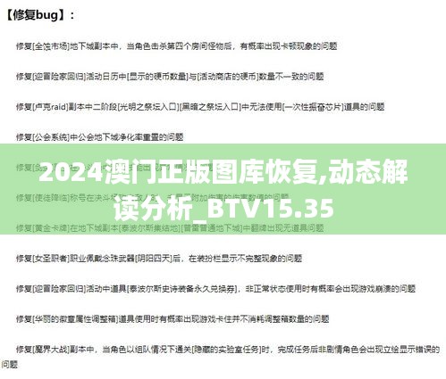 2024澳门正版图库恢复,动态解读分析_BTV15.35