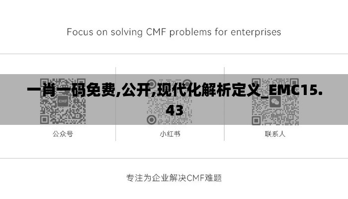 一肖一码免费,公开,现代化解析定义_EMC15.43