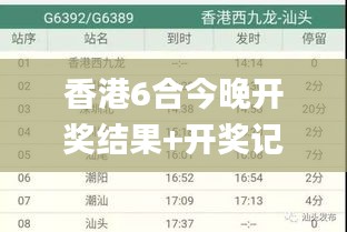 香港6合今晚开奖结果+开奖记录,详情执行数据安援_QZY15.14