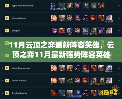 云顶之弈11月强势英雄阵容指南，轻松上手，赢在起跑线！