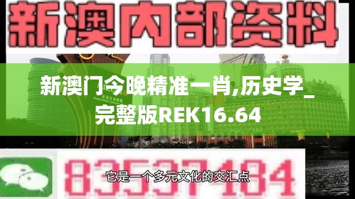 新澳门今晚精准一肖,历史学_完整版REK16.64