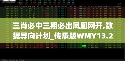 三肖必中三期必出凤凰网开,数据导向计划_传承版WMY13.20