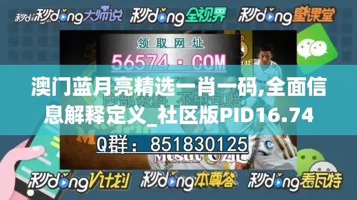 澳门蓝月亮精选一肖一码,全面信息解释定义_社区版PID16.74