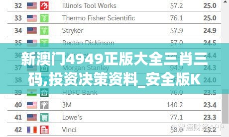 新澳门4949正版大全三肖三码,投资决策资料_安全版KJL16.34