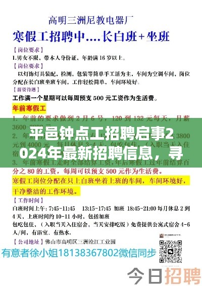 平邑最新钟点工招聘启事，寻找合适的你，开启美好未来！