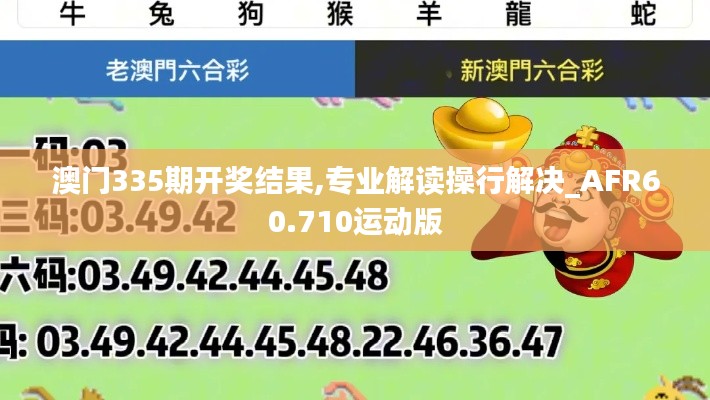 澳门335期开奖结果,专业解读操行解决_AFR60.710运动版