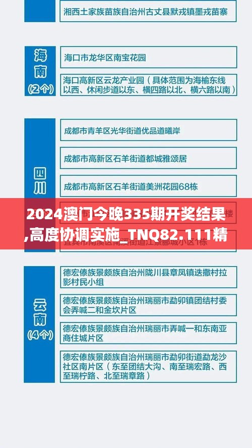 2024澳门今晚335期开奖结果,高度协调实施_TNQ82.111精选版