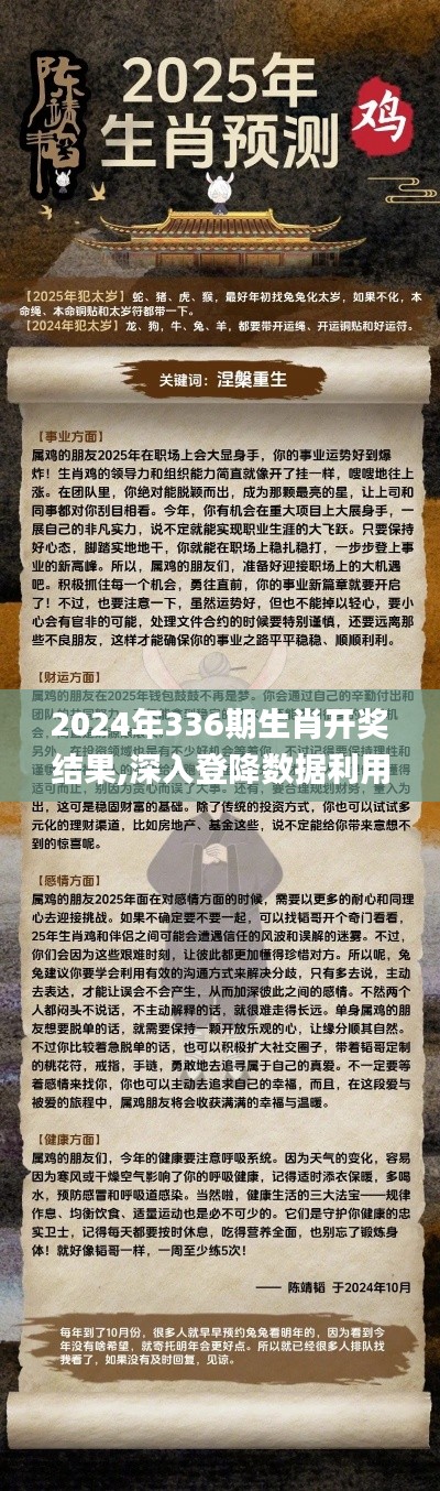 2024年336期生肖开奖结果,深入登降数据利用_SPB39.777晴朗版