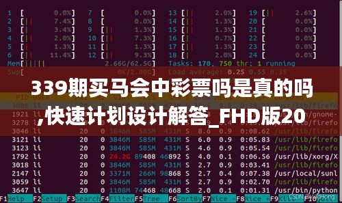 339期买马会中彩票吗是真的吗,快速计划设计解答_FHD版20.140-1