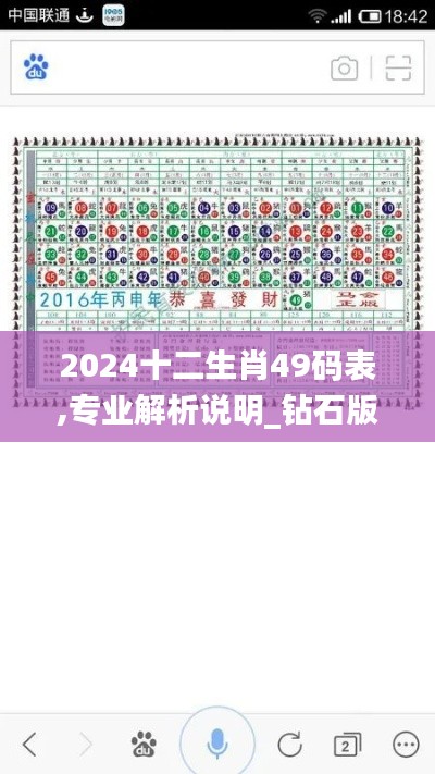 2024十二生肖49码表,专业解析说明_钻石版11.461
