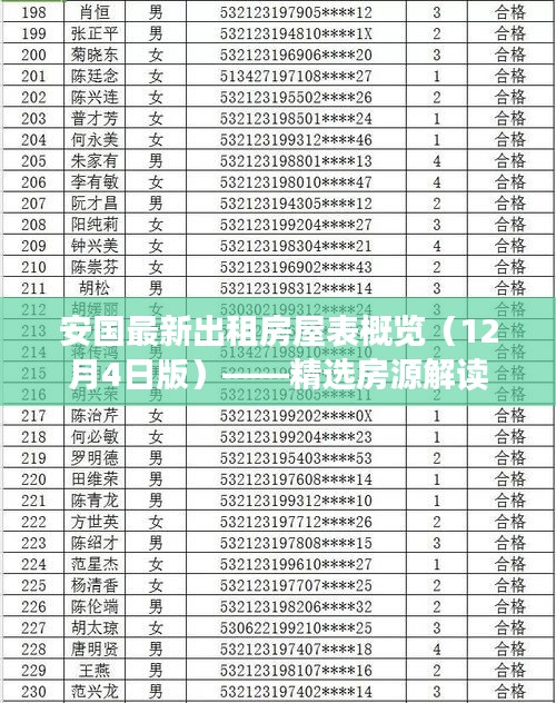安国最新出租房屋表概览（精选房源解读）