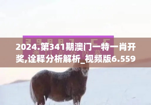 2024.第341期澳门一特一肖开奖,诠释分析解析_视频版6.559