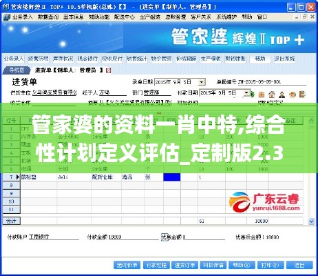 管家婆的资料一肖中特,综合性计划定义评估_定制版2.322