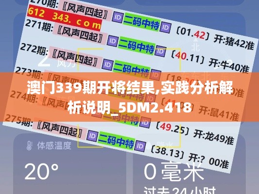 澳门339期开将结果,实践分析解析说明_5DM2.418