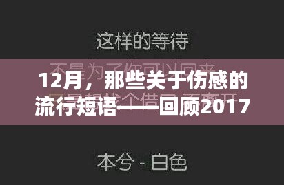 回顾2017年12月，伤感流行短语盘点