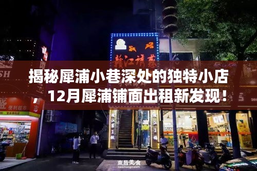 犀浦小巷独特小店揭秘，12月新发现铺面出租探秘！