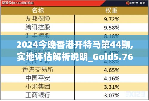 2024今晚香港开特马第44期,实地评估解析说明_Gold5.763