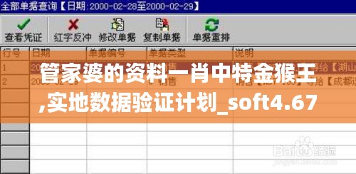 管家婆的资料一肖中特金猴王,实地数据验证计划_soft4.677
