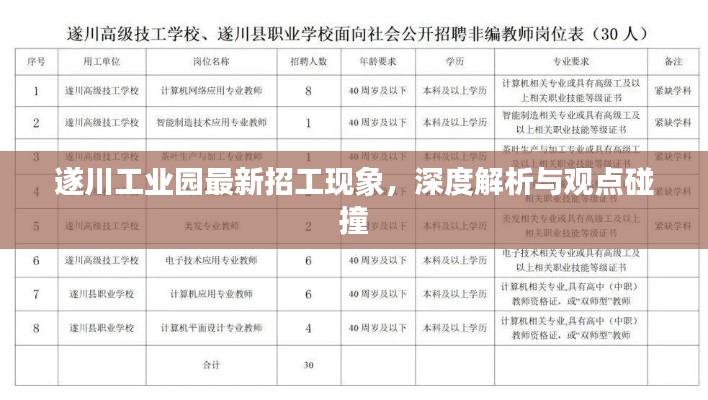 遂川工业园招工现象深度剖析，观点碰撞与最新动态分析