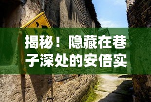 揭秘，巷子深处的安倍实时画面软件特色小店探秘