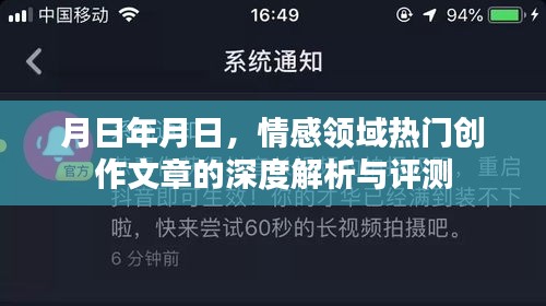 情感领域热门创作文章深度解析与评测，月日年月日的洞察