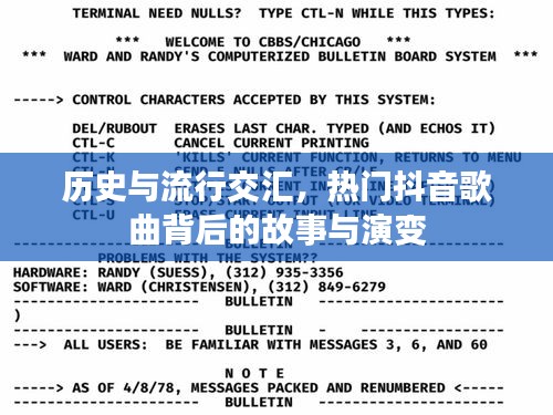 历史与流行交汇，热门抖音歌曲背后的故事与演变轨迹