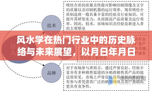 风水学，历史脉络、当下热门行业应用及未来展望至2022年视角
