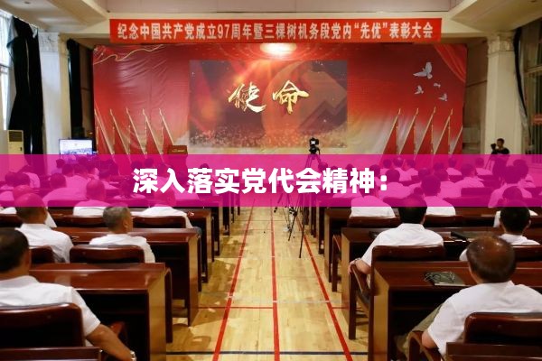 深入落实党代会精神： 