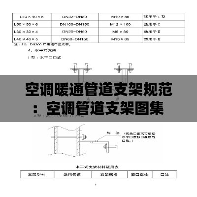空调暖通管道支架规范：空调管道支架图集 