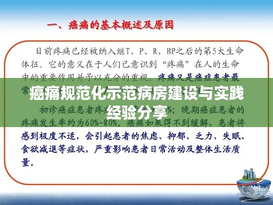 癌痛规范化示范病房建设与实践经验分享