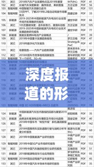 深度报道的形式分类，全面解读各类深度报道特点与魅力