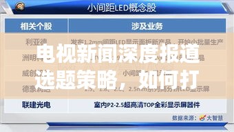 电视新闻深度报道选题策略，如何打造吸引眼球的标题？