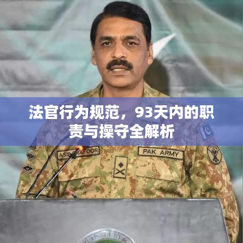 法官行为规范，93天内的职责与操守全解析