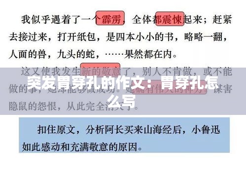 突发胃穿孔的作文：胃穿孔怎么写 