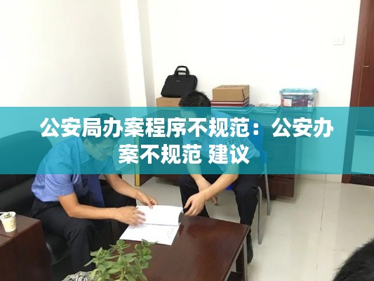 公安局办案程序不规范：公安办案不规范 建议 