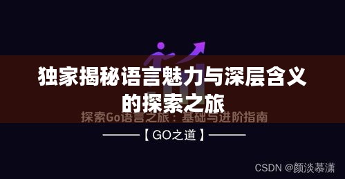 独家揭秘语言魅力与深层含义的探索之旅