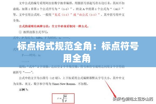 标点格式规范全角：标点符号用全角 