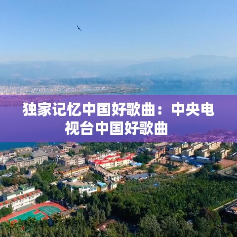 独家记忆中国好歌曲：中央电视台中国好歌曲 