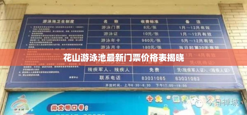 花山游泳池最新门票价格表揭晓