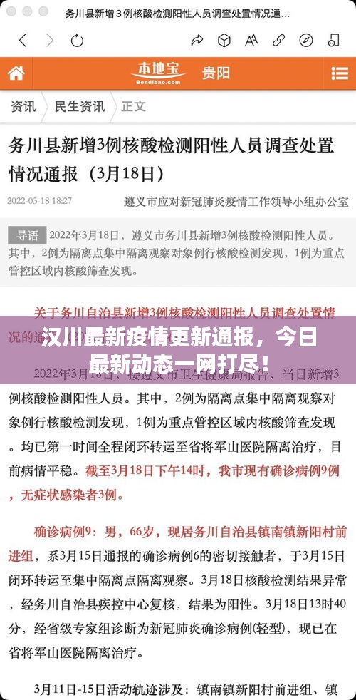 汉川最新疫情更新通报，今日最新动态一网打尽！