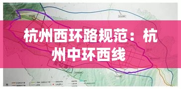 杭州西环路规范：杭州中环西线 