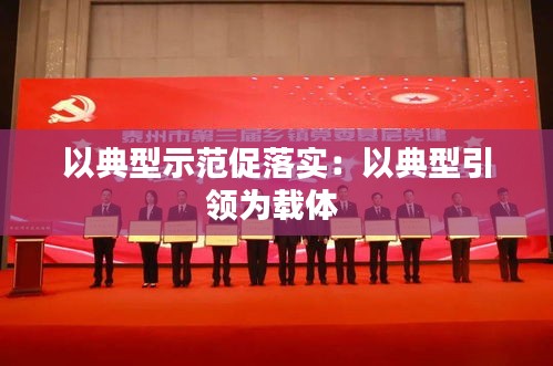 以典型示范促落实：以典型引领为载体 