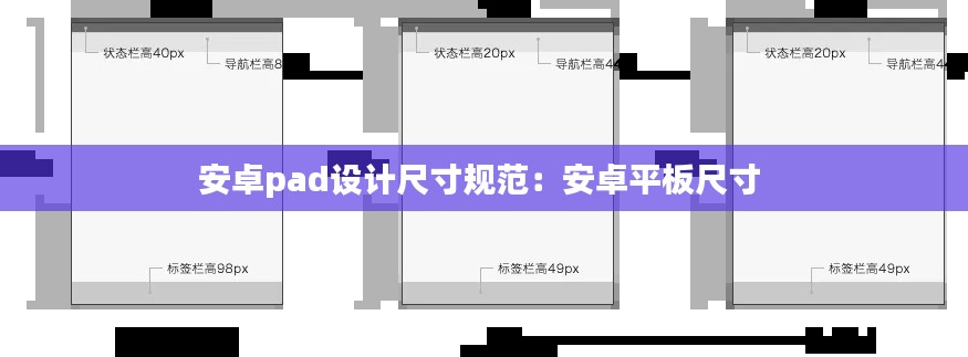 安卓pad设计尺寸规范：安卓平板尺寸 