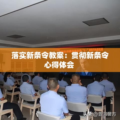 落实新条令教案：贯彻新条令心得体会 