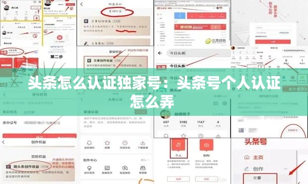 头条怎么认证独家号：头条号个人认证怎么弄 