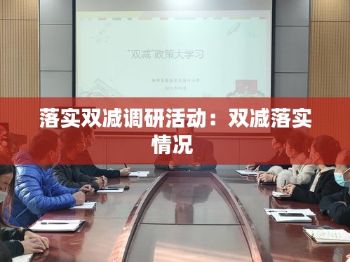 落实双减调研活动：双减落实情况 