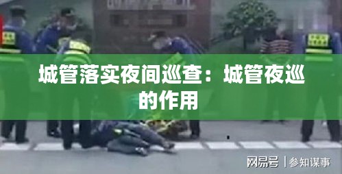 城管落实夜间巡查：城管夜巡的作用 