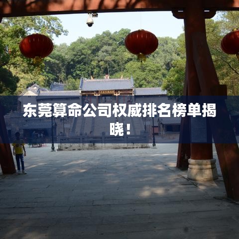 东莞算命公司权威排名榜单揭晓！